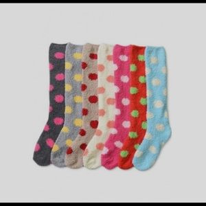 ONLY 3 PAIRS LEFT! Fuzzy Sox Super Soft Mopas Polka Dot Sox $10 each 2/$15🔥